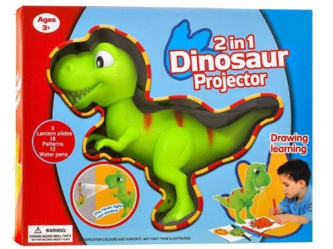 Dinozaur T-rex Rzutnik projektor + pisaki TA0048 Dinozaur T-rex Rzutnik projektor + pisaki TA0048