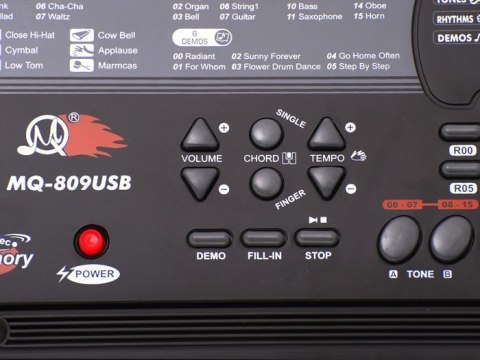 Duże Organy Keyboard MQ-809 USB MIKROFON IN0029 Duże Organy Keyboard MQ-809 USB MIKROFON IN0029