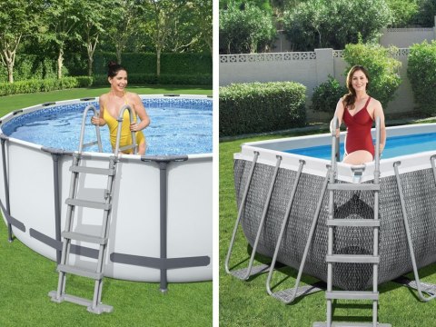 Bestway Bezpieczna DRABINKA do basenu 122cm 58331 Bestway Bezpieczna DRABINKA do basenu 122cm 58331