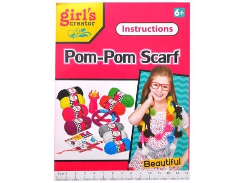 SZALIK Z POMPONAMI Zestaw z seri Zrób sobie ZA1695 SZALIK Z POMPONAMI Zestaw z seri Zrób sobie ZA1695