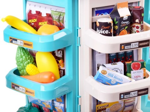 Sklep Supermarket + wózek na zakupy duży zestaw KASA ZA3174 Sklep Supermarket + wózek na zakupy duży zestaw KASA ZA3174