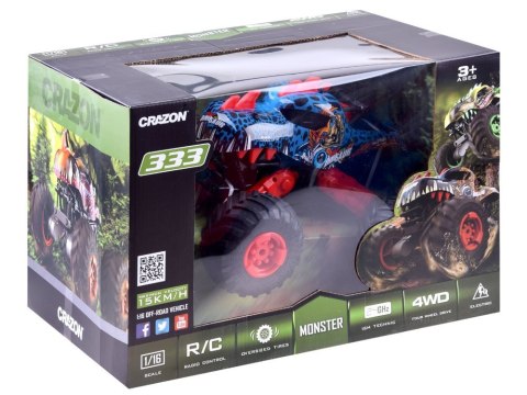 Auto zdalnie sterowane DINO monster 4x4 RC0537C Auto zdalnie sterowane DINO monster 4x4 RC0537C