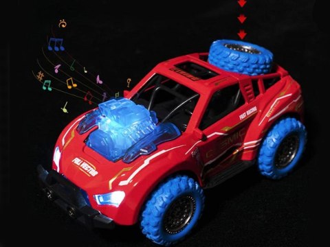 Metalowe Autko Predator 4x4 jazda kaskaderska Światło + dźwięk ZA3581 Metalowe Autko Predator 4x4 jazda kaskaderska Światło + dźwięk ZA3581
