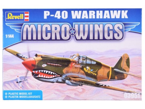 Revell Micro Wings Model P-40 Warhawk 1:144 RV0019 Revell Micro Wings Model P-40 Warhawk 1:144 RV0019