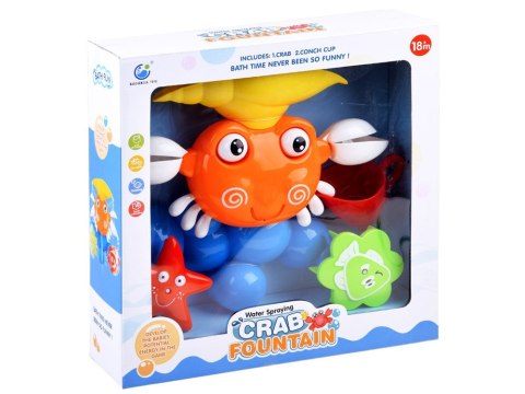 Zabawka do kąpieli Kolorowy krab z fontanna ZA3698 Zabawka do kąpieli Kolorowy krab z fontanna ZA3698