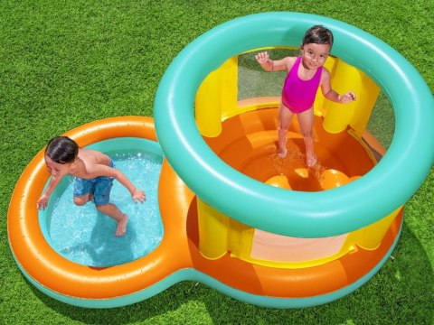 Bestway Zestaw 2w1 Dmuchany Plac zabaw Jumptopia brodzik + trampolina 52385 Bestway Zestaw 2w1 Dmuchany Plac zabaw Jumptopia brodzik + trampolina 52385