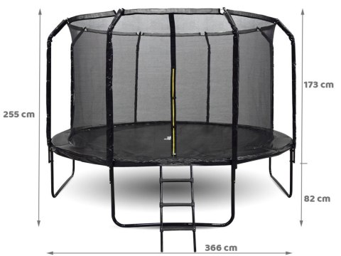 Trampolina ogrodowa SkyFlyer + drabinka 12FT 366cm Trampolina ogrodowa SkyFlyer + drabinka 12FT 366cm