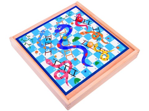 Gra planszowa 8w1 drewniany zestaw gier GR0494 Gra planszowa 8w1 drewniany zestaw gier GR0494