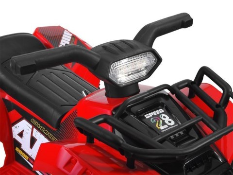 QUAD na akumulator dla dziecka światła PA0256 czerwony QUAD na akumulator dla dziecka światła PA0256 czerwony