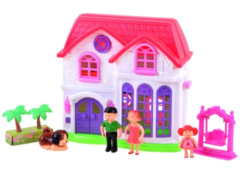 Rozkładany rodzinny DOMEK + meble lalki ZA3747 Rozkładany rodzinny DOMEK + meble lalki ZA3747