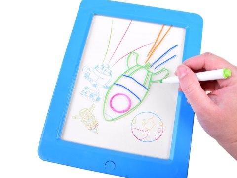 Podświetlana Tablica + okulary 3D pisaki TA0092 Podświetlana Tablica + okulary 3D pisaki TA0092