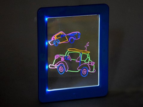 Podświetlana Tablica + okulary 3D pisaki TA0092 Podświetlana Tablica + okulary 3D pisaki TA0092