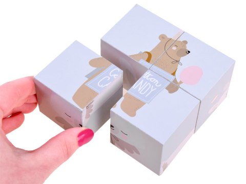 Drewniane Klocki puzzle zwierzątka obrazki ZA4114 Drewniane Klocki puzzle zwierzątka obrazki ZA4114