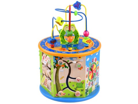 Drewniana kostka edukacyjna sorter 8w1 ZA4117 Drewniana kostka edukacyjna sorter 8w1 ZA4117