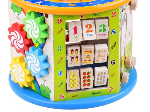 Drewniana kostka edukacyjna sorter 8w1 ZA4117 Drewniana kostka edukacyjna sorter 8w1 ZA4117