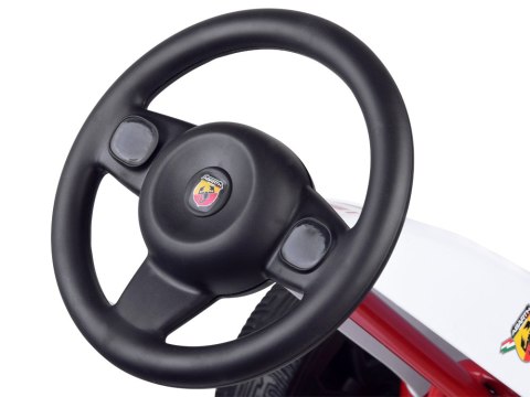 Licencjonowany GOKART ABARTH na pedały dla dzieci 30kg Miękkie koła PA0167 Licencjonowany GOKART ABARTH na pedały dla dzieci 30kg Miękkie koła PA0167