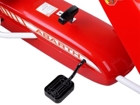 Licencjonowany GOKART ABARTH na pedały dla dzieci 30kg Miękkie koła PA0167 Licencjonowany GOKART ABARTH na pedały dla dzieci 30kg Miękkie koła PA0167