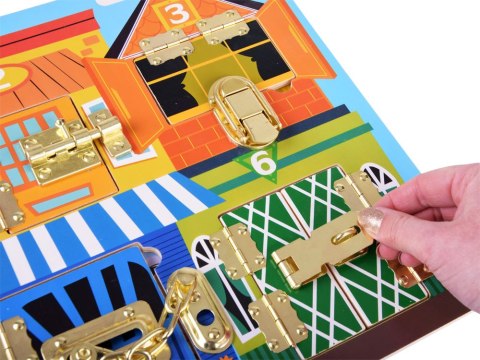 Tablica sensoryczna manipulacyjna zamki ZA4133 Tablica sensoryczna manipulacyjna zamki ZA4133