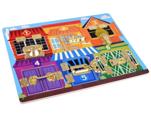 Tablica sensoryczna manipulacyjna zamki ZA4133 Tablica sensoryczna manipulacyjna zamki ZA4133