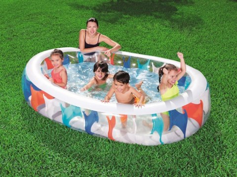 Bestway Basen dmuchany elipsa 229cm x 152cm 54066 Bestway Basen dmuchany elipsa 229cm x 152cm 54066