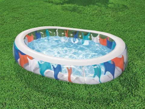 Bestway Basen dmuchany elipsa 229cm x 152cm 54066 Bestway Basen dmuchany elipsa 229cm x 152cm 54066