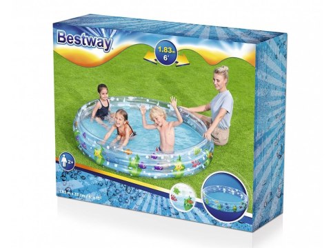 Bestway dmuchany basen dla dzieci 183x33cm 51005 Bestway dmuchany basen dla dzieci 183x33cm 51005