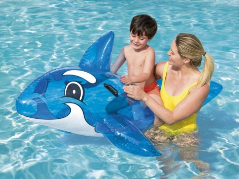 Bestway Duży dmuchany niebieski Delfin Wieloryb do pływania 157 cm 41037 Bestway Duży dmuchany niebieski Delfin Wieloryb do pływania 157 cm 41037