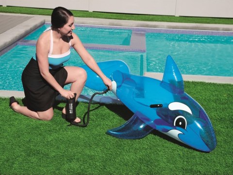 Bestway Duży dmuchany niebieski Delfin Wieloryb do pływania 157 cm 41037 Bestway Duży dmuchany niebieski Delfin Wieloryb do pływania 157 cm 41037