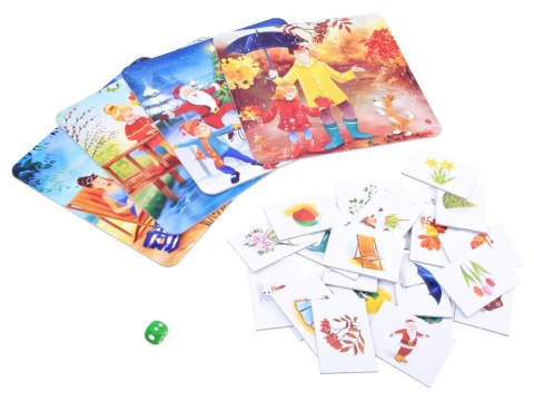 Jawa Edukacyjna gra dla przedszkolaków 4 PORY ROKU układanka memory GR0385 Jawa Edukacyjna gra dla przedszkolaków 4 PORY ROKU układanka memory GR0385