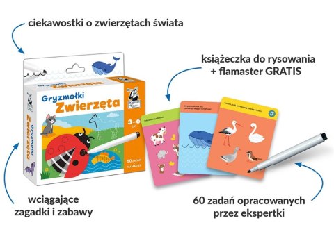 Karty do rysowania Gryzmołki Zwierzęta 3-6l KS0686 Karty do rysowania Gryzmołki Zwierzęta 3-6l KS0686