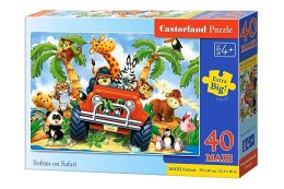 Puzzle 40 el. MAXI Softies on Safari