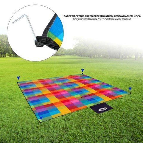 NILS NC2221 KOC PIKNIKOWY MULTI 250x200 CM PE + ALU NILS CAMP NILS NC2221 KOC PIKNIKOWY MULTI 250x200 CM PE + ALU NILS CAMP