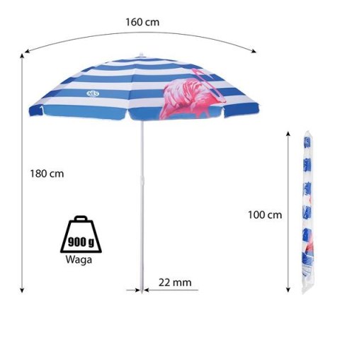NILS NC7811 PARASOL PLAŻOWY 180 CM NILS CAMP NILS NC7811 PARASOL PLAŻOWY 180 CM NILS CAMP