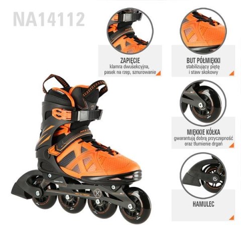 NILS EXTREME NA14112 CZARNO-POMARAŃCZOWY ROZM. 38 ŁYŻWOROLKI NILS EXTREME NILS EXTREME NA14112 CZARNO-POMARAŃCZOWY ROZM. 38 ŁYŻWOROLKI NILS EXTREME