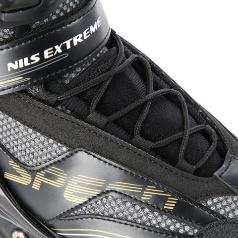 NILS EXTREME NA2150 CZARNO-ZŁOTY ROZM. 46 ŁYŻWOROLKI NILS EXTREME NILS EXTREME NA2150 CZARNO-ZŁOTY ROZM. 46 ŁYŻWOROLKI NILS EXTREME