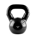 HMS KNV08 BLACK KETTLEBELL ŻELIWNY POKRYTY WINYLEM HMS