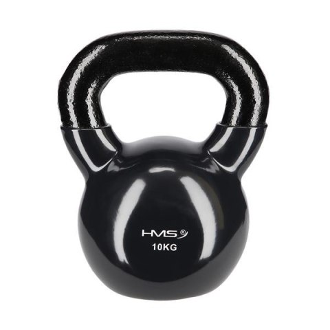 HMS KNV10 BLACK KETTLEBELL ŻELIWNY POKRYTY WINYLEM HMS HMS KNV10 BLACK KETTLEBELL ŻELIWNY POKRYTY WINYLEM HMS