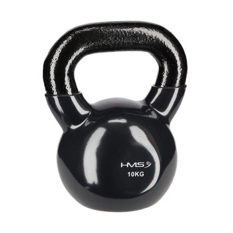 HMS KNV10 BLACK KETTLEBELL ŻELIWNY POKRYTY WINYLEM HMS HMS KNV10 BLACK KETTLEBELL ŻELIWNY POKRYTY WINYLEM HMS