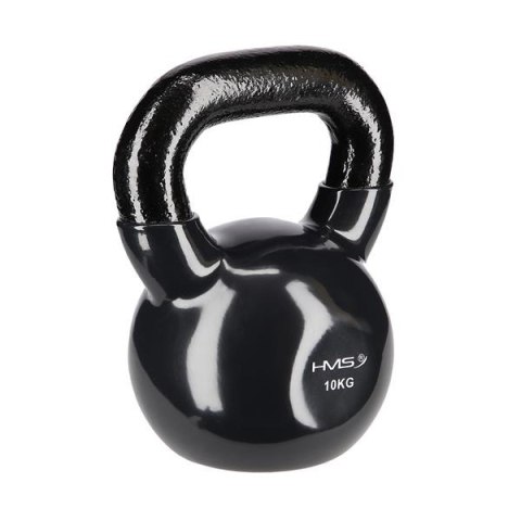 HMS KNV10 BLACK KETTLEBELL ŻELIWNY POKRYTY WINYLEM HMS HMS KNV10 BLACK KETTLEBELL ŻELIWNY POKRYTY WINYLEM HMS