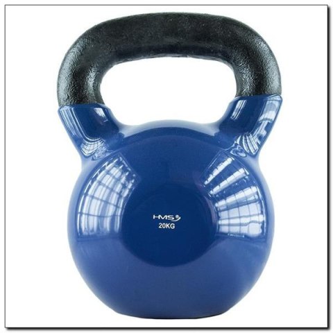 HMS KNV20 BLUE KETTLEBELL ŻELIWNY POKRYTY WINYLEM HMS