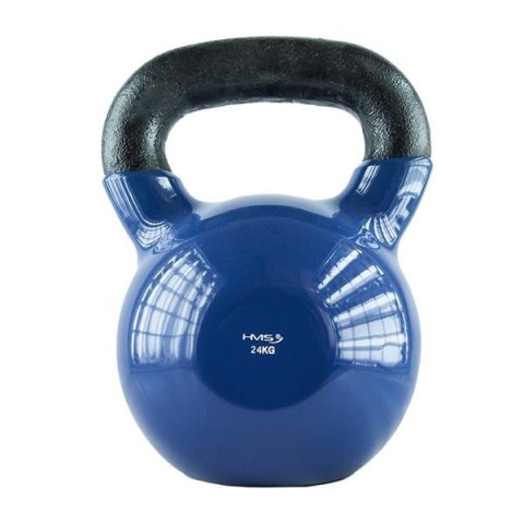 HMS KNV24 BLUE KETTLEBELL ŻELIWNY POKRYTY WINYLEM HMS