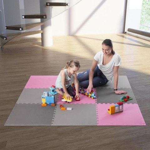 ONE FITNESS MP10 MATA PUZZLE MULTIPACK PINK-GREY 9 ELEMENTÓW 10MM ONE FITNESS ONE FITNESS MP10 MATA PUZZLE MULTIPACK PINK-GREY 9 ELEMENTÓW 10MM ONE FITNESS
