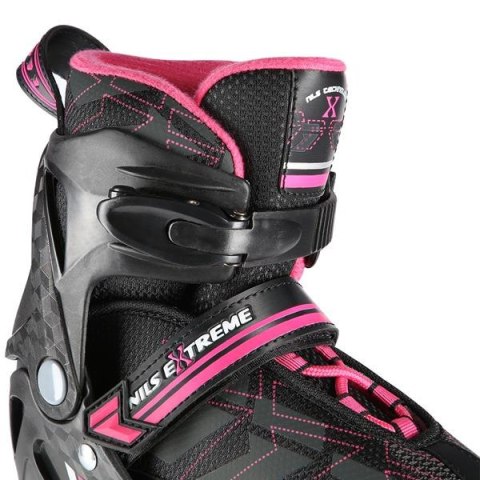 NILS EXTREME NA11002 CZARNO/RÓŻOWE ROZM. L (39-42) ŁYŻWOROLKI NILS EXTREME NILS EXTREME NA11002 CZARNO/RÓŻOWE ROZM. L (39-42) ŁYŻWOROLKI NILS EXTREME