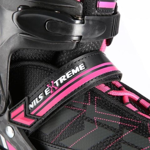 NILS EXTREME NA11002 CZARNO/RÓŻOWE ROZM. L (39-42) ŁYŻWOROLKI NILS EXTREME NILS EXTREME NA11002 CZARNO/RÓŻOWE ROZM. L (39-42) ŁYŻWOROLKI NILS EXTREME