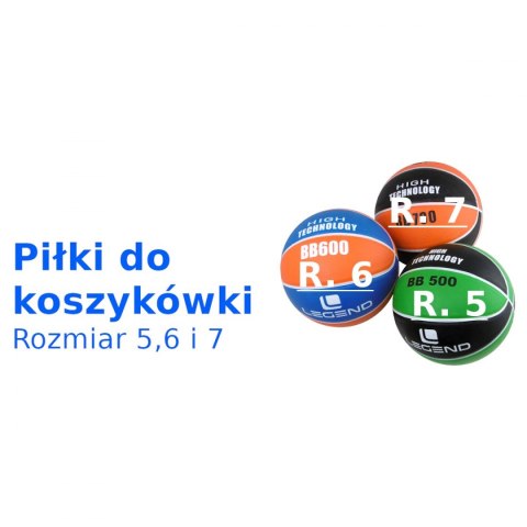 Piłka do kosza BB700 8 paneli czarno-pomarańczowa Legend Piłka do kosza BB700 8 paneli czarno-pomarańczowa Legend