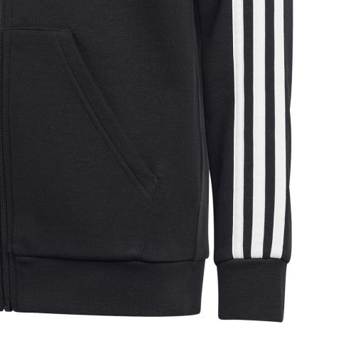 Bluza adidas 3 Stripes FL Full-Zip Hoody Jr HR6331 Bluza adidas 3 Stripes FL Full-Zip Hoody Jr HR6331