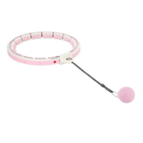 HMS HHW06 HULA HOP PINK Z WYPUSTKAMI I OBCIĄŻNIKIEM + LICZNIK HMS HMS HHW06 HULA HOP PINK Z WYPUSTKAMI I OBCIĄŻNIKIEM + LICZNIK HMS