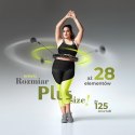 HMS HHW12 PLUS SIZE HULA HOP BLACK Z WYPUSTKAMI I OBCIĄŻNIKIEM HMS