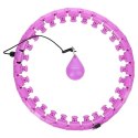 HMS HHW12 PLUS SIZE HULA HOP VIOLET Z WYPUSTKAMI I OBCIĄŻNIKIEM HMS