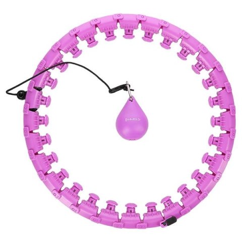 HMS HHW12 PLUS SIZE HULA HOP VIOLET Z WYPUSTKAMI I OBCIĄŻNIKIEM HMS